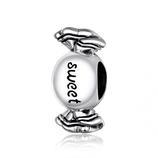 Charm de plata estilo Pandora con dulce de caramelo - BSC353 - Haga click en la imagen para cerrar