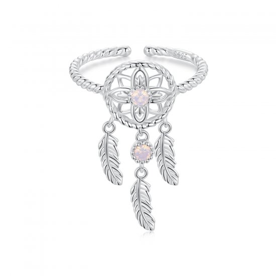 Anillo abierto atrapasueños estilo PANDORA - SCR1022-E - Haga click en la imagen para cerrar