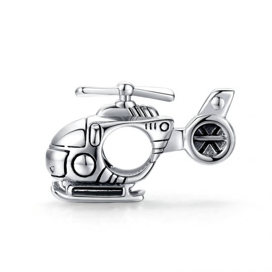 Charm de plata estilo Pandora con un pequeño helicóptero - SCC1699 - Haga click en la imagen para cerrar