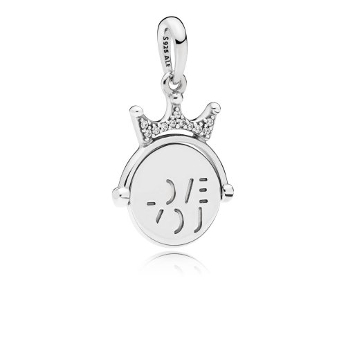 PANDORA Giro "Te amo" colgante de plata con circonia cúbica transparente - 797641CZ