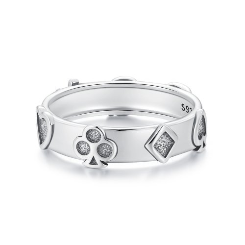 Anillo de póquer estilo PANDORA - SCR1036