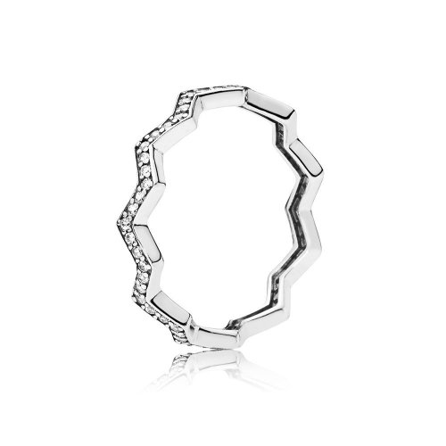Anillo en plata de ley Zigzag Brillante - PANDORA