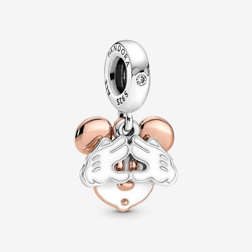 Charm doble colgante de Mickey Mouse de Disney de PANDORA - 780112C01
