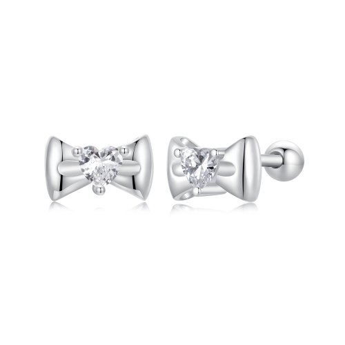 Pendientes de lazo estilo PANDORA - SCE1748