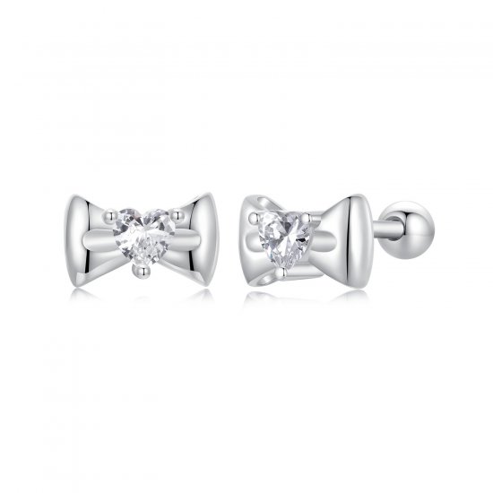 Pendientes de lazo estilo PANDORA - SCE1748 - Haga click en la imagen para cerrar