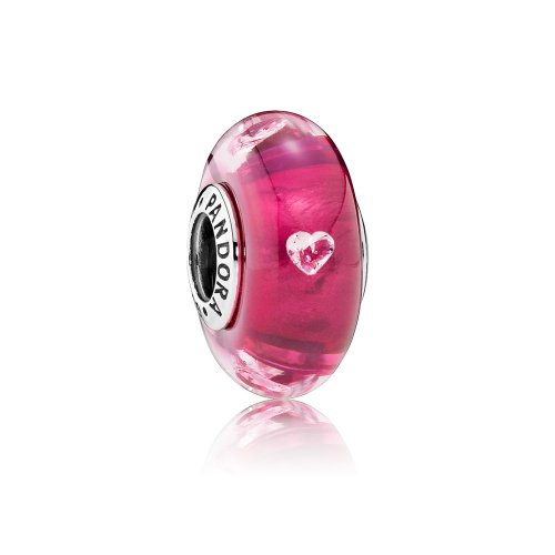Charm Cristal de Murano Corazón de cristal Cereza - PANDORA