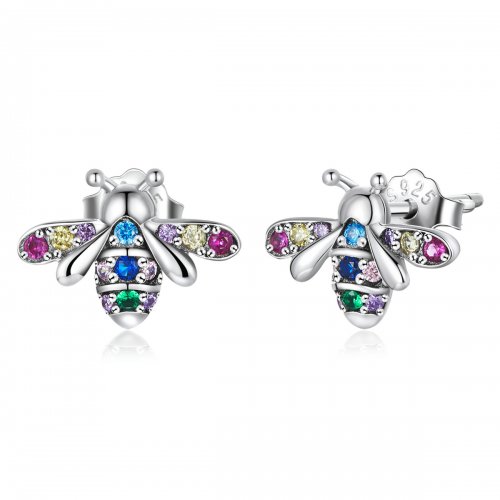Pendientes de botón de estilo Pandora con diseño de caballo fantástico -