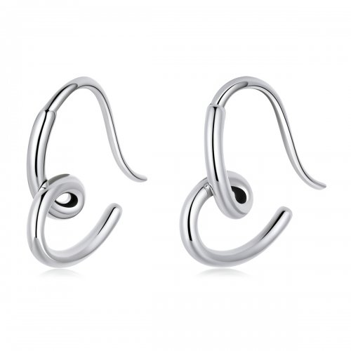 Aretes de amor simples estilo Pandora - SCE1333