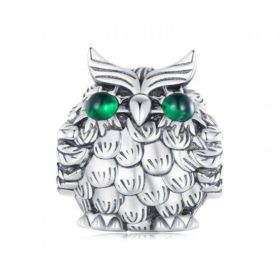 Charm de Graduación de Búho al Estilo Pandora - SCC2542 - Haga click en la imagen para cerrar