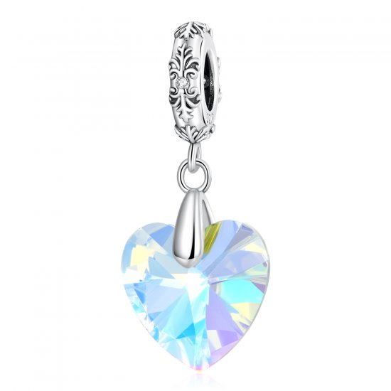 Cuentas de cristal con forma de corazón estilo PANDORA - BSC602 - Haga click en la imagen para cerrar