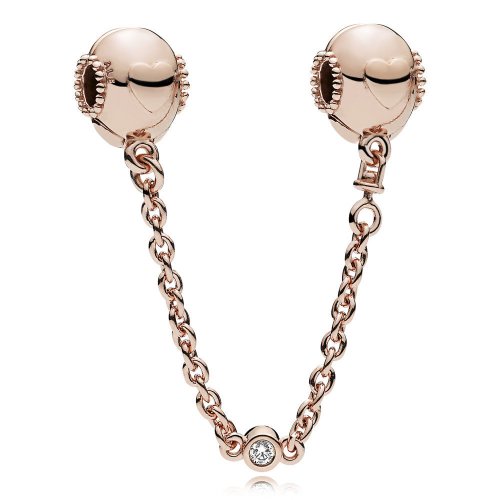 Cadena de seguridad en PANDORA Rose Corazones