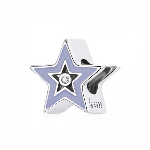 Charm estilo Pandora con brillo de estrella - BSC459