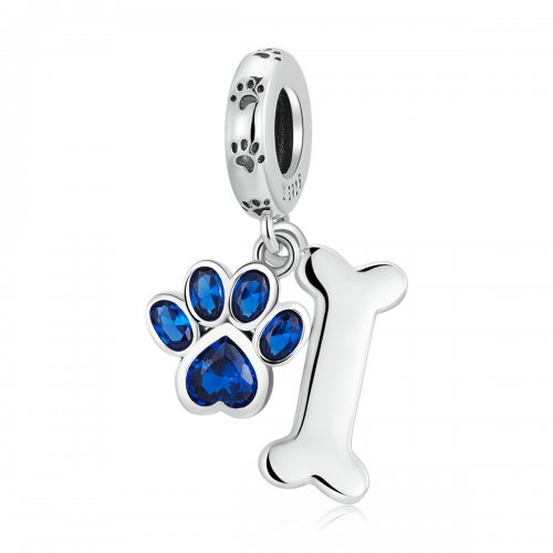 Colgante de hueso de pata de perro estilo Pandora - SCC2127