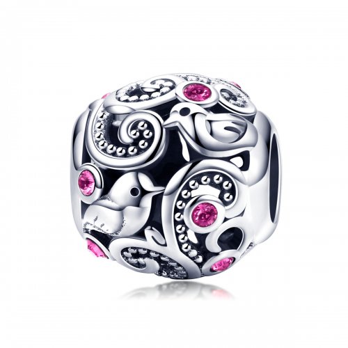 Charm Messenger de Amor en Plata Estilo Pandora - SCC1014