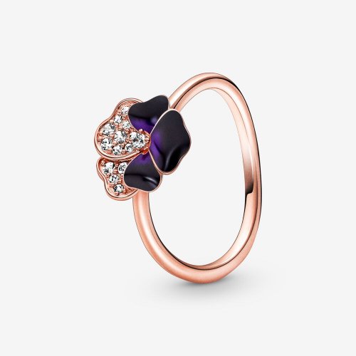 Anillo de Flor de Pensamiento PANDORA Deep Purple - 180764C01