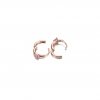 Pendientes de Aro Huggie Solitario PANDORA en Azul Claro - 289304C02