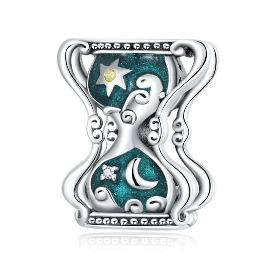 Charm de estilo Pandora con reloj de arena y sol y luna - SCC2265 - Haga click en la imagen para cerrar