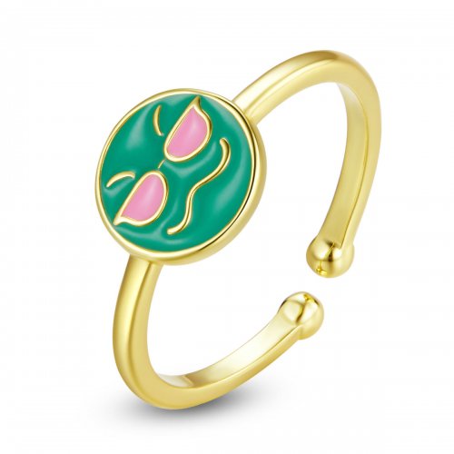 Pandora Style Emoji - Anillo abierto y fresco - SCR737-A