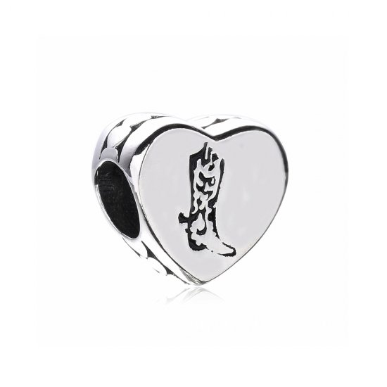 Charm en plata de ley Bota Corazón PANDORA - Haga click en la imagen para cerrar