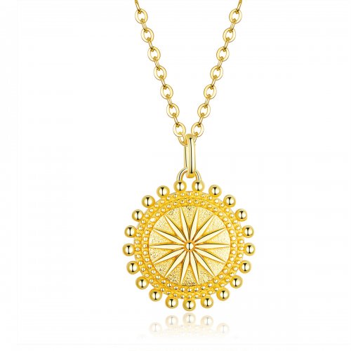 Collar plateado estilo Pandora con estrellas - SCN353