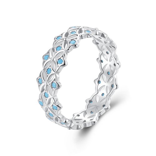 Anillo turquesa estilo PANDORA - BSR556