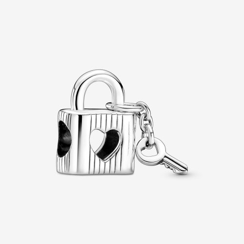PANDORA Candado y Llave de Corazón Charm - 790095C01