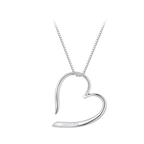 Collar estilo Pandora con corazón dibujado a mano - BSN341