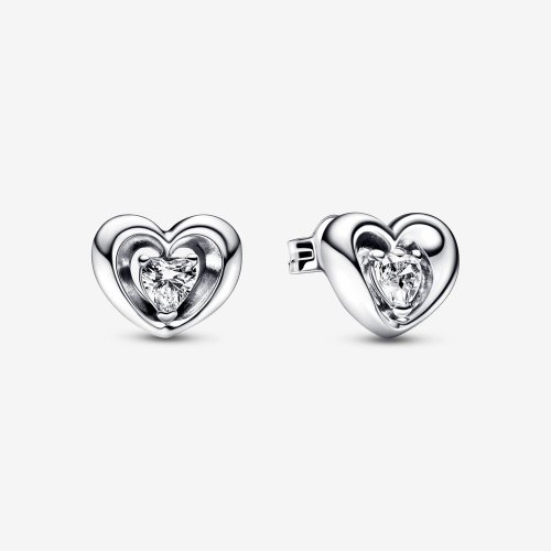 Pendientes de Botón PANDORA Radiant Heart & Floating Stone - 292500C01