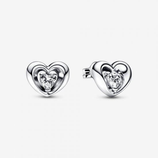 Pendientes de Botón PANDORA Radiant Heart & Floating Stone - 292500C01 - Haga click en la imagen para cerrar