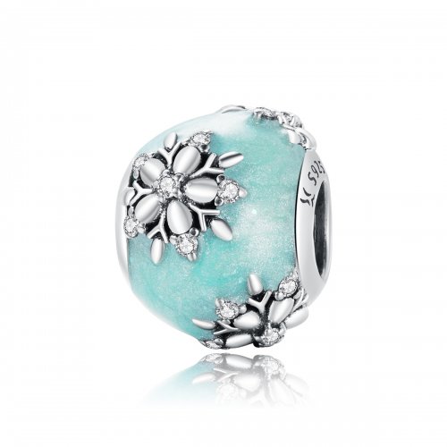 Charm con estilo Pandora de copos de nieve brillantes - SCC1650