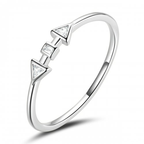 Estilo Pandora Minimalista - Anillo de Flechas - BSR207-A