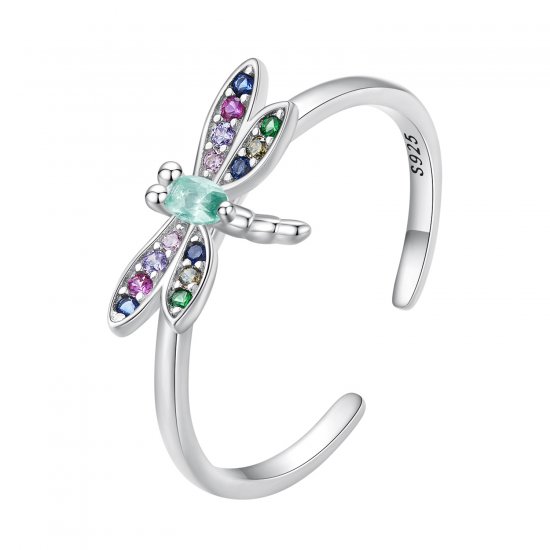 Anillo de estilo Pandora con libélula - BSR384 - Haga click en la imagen para cerrar
