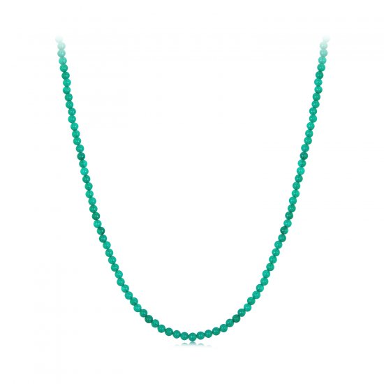 Collar de clavícula de ágata verde estilo PANDORA - BSN403 - Haga click en la imagen para cerrar