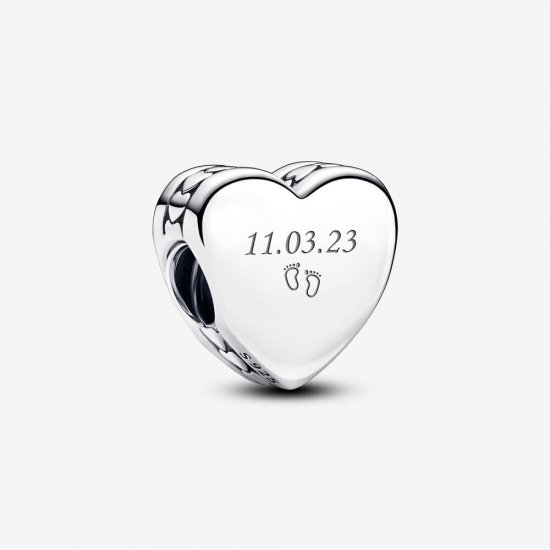 Charm Pandora Corazón Grabable - 792015 - Haga click en la imagen para cerrar