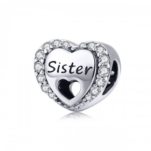 Charm de Plata estilo Pandora con diseño de Hermana - SCC1141