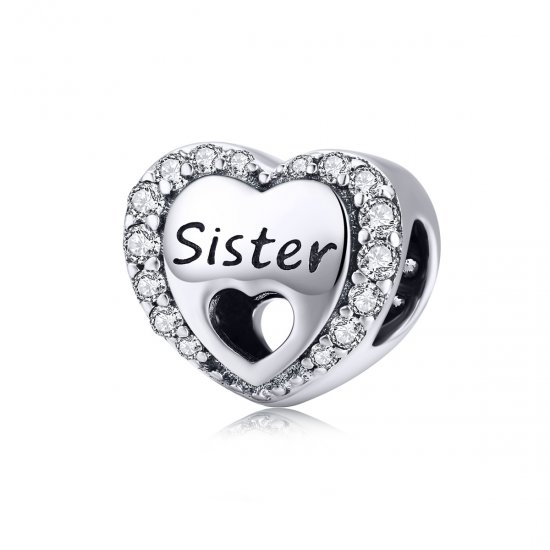Charm de Plata estilo Pandora con diseño de Hermana - SCC1141 - Haga click en la imagen para cerrar