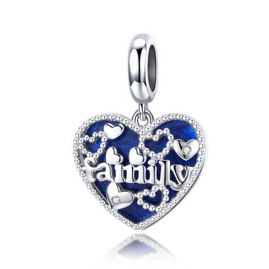 Estilo Pandora Plata Colgante de Letras de Familia - BSC293 - Haga click en la imagen para cerrar