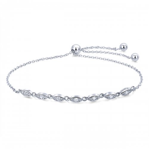 Pulsera deslizante de cadena Pandora Style Silver Beauty of Simplicity - SCB086