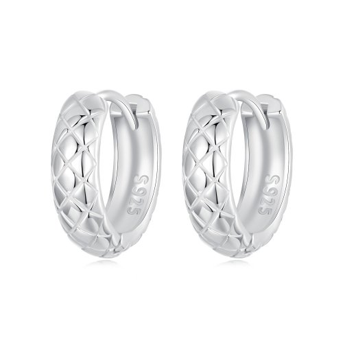 Pendientes con diseño de diamantes estilo PANDORA - BSE983