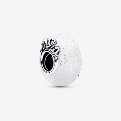 Pandora Encanto de Mamá y Amor de Vidrio Murano Blanco Brillante - 792655C00