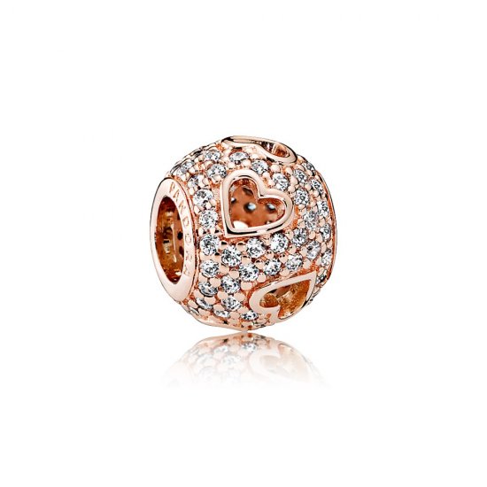 Charm Multi Corazones PANDORA Rose - Haga click en la imagen para cerrar