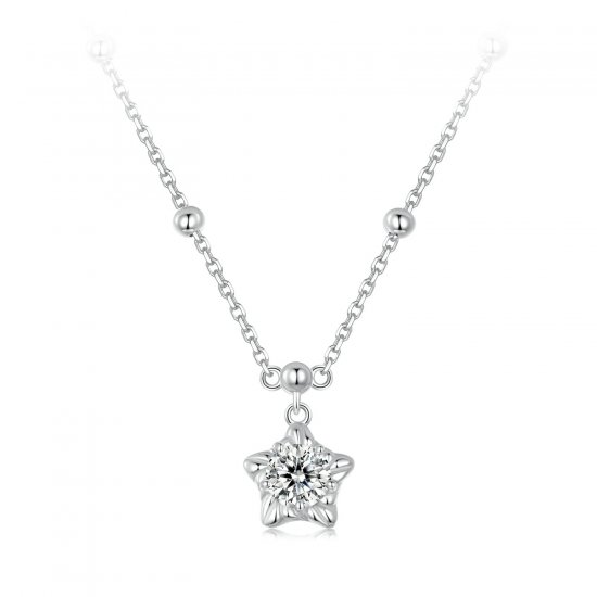 Collar estilo PANDORA Starlight de 0,5 ct (con un certificado) - MSN036 - Haga click en la imagen para cerrar