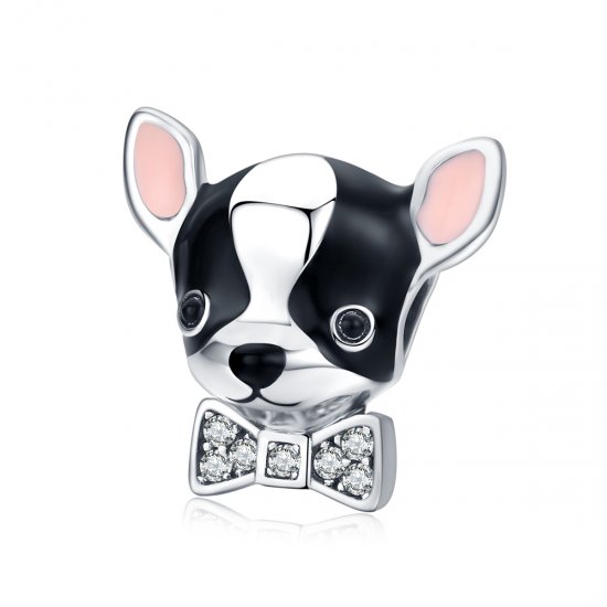 Charm de plata estilo Pandora con diseño de Chihuahua - SCC1310 - Haga click en la imagen para cerrar
