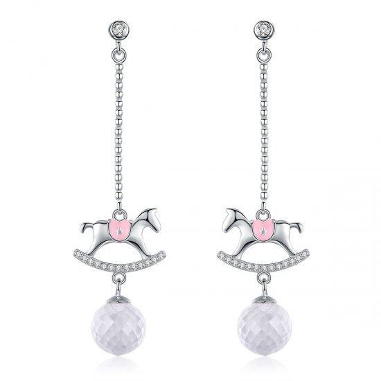 Pendientes colgantes estilo Pandora para parque infantil - BSE038 - Haga click en la imagen para cerrar