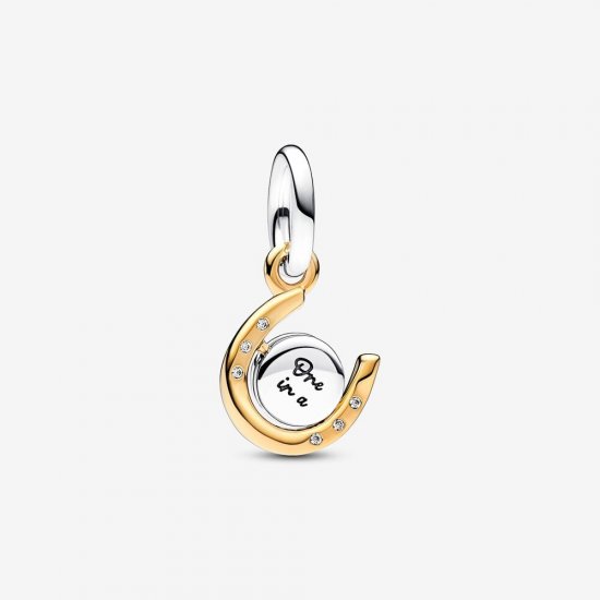 Charm Colgante Pandora Herradura Disco Giratorio en Dos Tonos - 762713C01 - Haga click en la imagen para cerrar