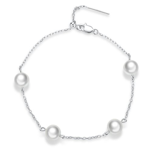 Pulsera de Estilo Pandora con Perlas - BSB090