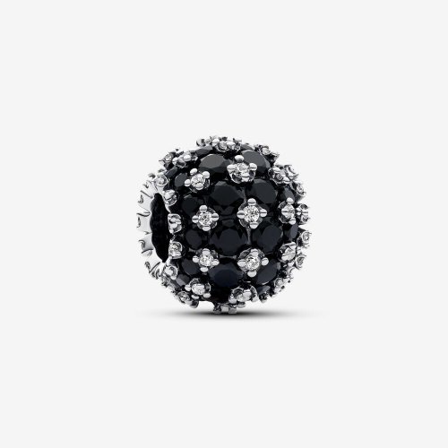 Charm Pandora Redondo Brillante en Pavé Negro - 792630C04