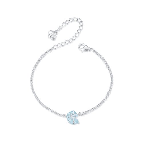 Pulsera de caracola azul estilo PANDORA - BSB176