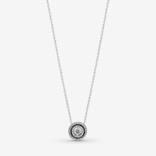 Collar con doble halo brillante de Pandora - 399414C01-45