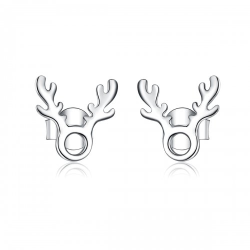Pendientes de Estilo Pandora con Forma de Astas - BSE116